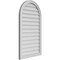 Ekena Millwork Round Top Surface Mount PVC Gable Vent w/ 2"W x 1-1/2"P Brickmould Frame, 24"W x 42"H GVPRT24X4202SN - alternate 3